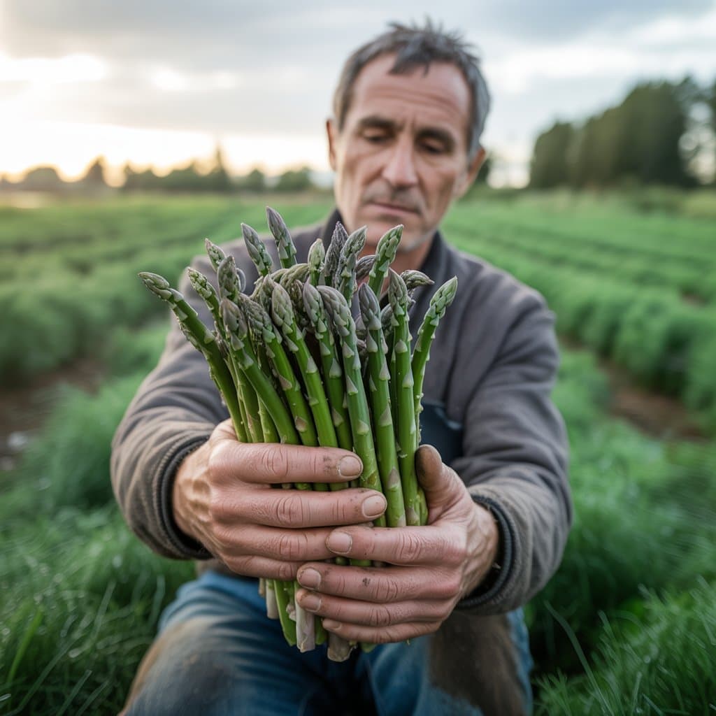 Спаржа на полі